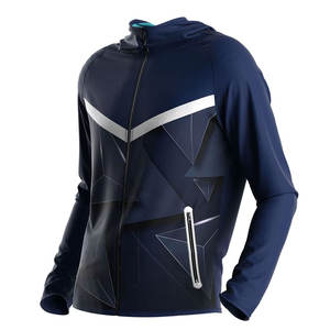 แจ็กเก็ตผ้ายีนส์แบบมีซิปของผู้ชายเสื้อสเวตเตอร์ผ้ายีนส์คอตั้งดีไซน์ใหม่ - Product Image 3