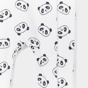 Long Sleeve Unisex Baby Crossover Bodysuit 100% Cotton Anti-Bacterial Eco-Friendly Snap Button Side Closure Cross Shape Infant - Product Image 5