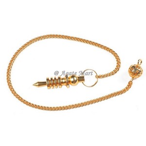 2023 Nuevo diseño Dowsing Silver Metal Pendulum Silver Karnak 7 Chakra Brass Pendulum | péndulo de plata para la venta - Product Image 2