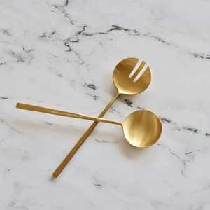 Custom Design Metal Salad Server Set <b>Kitchenware</b> & Tabletop Serving Spoon for Hotel Home use at Best Price Good Quality - Product Image 1