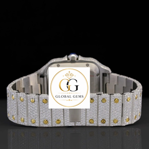Gold Iced Out Diamond <b>Watch</b> Luxury Diamond Hip Hop for Gifts Celebrations and Special Occasions Available for Best Price - Product Image 2
