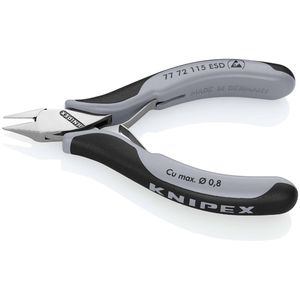 KNIPEX 77 72 115 Coupe-fil électronique ESD à poignées multi-composants 115 mm - Product Image 1