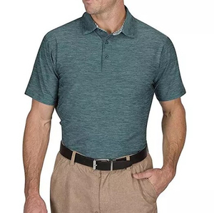 Chemises d'entreprise personnalisées pour hommes de haute qualité en toile 100 % coton, avec logo imprimé, anti-boulochage, manches courtes - Product Image 6