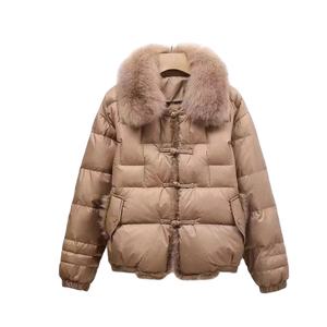 Veste d'hiver pour femme design en fourrure personnalisée veste légère à fermeture éclair en gros fabricant OEM veste bouffante coupe-vent - Product Image 2