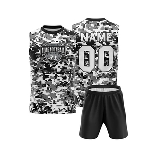 Ensemble d'uniformes de football personnalisés domicile/extérieur, impression numérique, 100 % polyester, manches courtes, col rond, séchage rapide, respirant, léger - Product Image 4