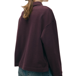 Sweat-shirt polaire personnalisé à col, unisexe, décontracté, à manches longues, avec poignets côtelés, vêtement de sport haut de gamme, vente en gros - Product Image 3