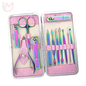 12-piece Infant Manicure Pedicure <b>Kit</b> <b>Nail</b> Scissors Clippers Durable Professional Steel Titanium-coated - Product Image 1