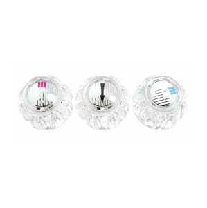 Juego de Manijas de Grifo de Acrílico Moderno e Indicadores Codificados por Color para Uso en Baños BYSON HD10119 - Product Image 1