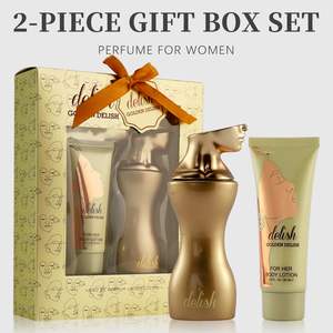 Ensemble de 2 pièces pour femmes, eau de parfum et lotion pour le corps, parfum floral fruité gourmand longue durée, coffret cadeau - Product Image 1
