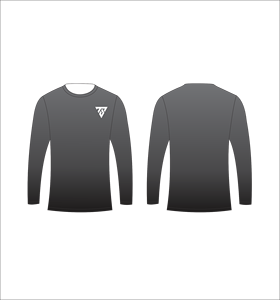 T-shirt à manches longues pour homme, dégradé noir et rouge, couleur ombrée, col rond, décontracté, streetwear, vêtements de sport, entraînement en salle de sport - Product Image 4