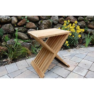 Teak Wood <b>Folding</b> <b>Stool</b> Wholesale | Handcrafted Space-Saving Furniture - Product Image 3