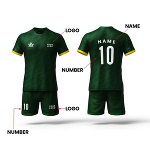Conjunto de Camiseta de Fútbol Personalizada BRICOL, Blanca y Dorada, Impresión por Transferencia de Calor, Manga Corta, Absorbe la Humedad, Anti-UV, Transpirable, para Todas las Temporadas - Product Image 5