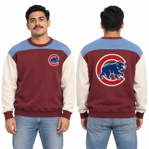 Vintage <b>Sweatshirt</b> OEM ODM Wholesale 100 % Polyester Pullover Washed Finish <b>Retro</b> Streetwear Ribbed Cuffs Apparel Supplier - Product Image 3