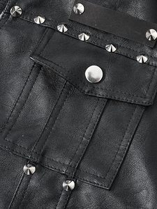 Chaleco de Cuero PU Negro para Hombre, Más Vendido, con Tachuelas, Sin Mangas, Ajustado, Estilo Motero, para Fiesta y Ropa Urbana, con OEM - Product Image 6