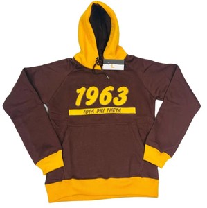 เสื้อฮู้ดดี้พิมพ์ลายบล็อกสี Lota Phi Theta สุดฮิต ผ้าฝ้าย 100% เป็นมิตรกับสิ่งแวดล้อม ทรงปกติ - Product Image 4
