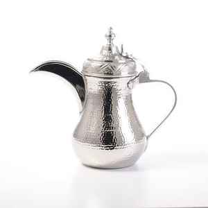 Cafetera Árabe de Lujo, Dallah, de Acero Inoxidable, Hecha a Mano, Tradicional, para Servir Café en Casa o Cafetería - Product Image 4