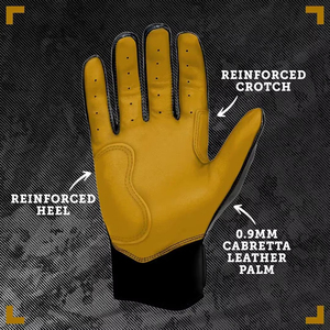 Guantes de Bateo de Béisbol y Sóftbol de Cuero Genuino de Alta Calidad 2026, Talla XL para Mano Izquierda, Diseño Multicolor, Cierre de Gancho y Bucle, para Adultos, OEM - Product Image 5
