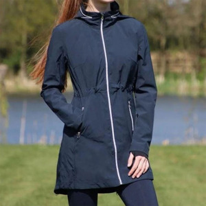 Veste longue d'équitation pour femmes, veste à manches longues avec fermeture éclair intégrale, vente en gros de vêtements d'équitation - Product Image 1