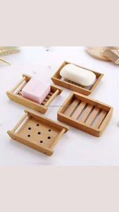 Estuche de jabón de bambú de madera de acacia de gran calidad, respetuoso con el medio ambiente con técnica de pulido antiguo, decoración independiente de amor natural - Product Image 2