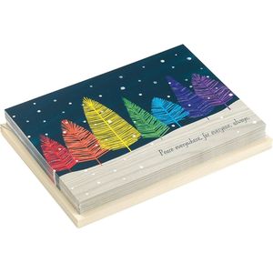 ชุดการ์ดอวยพรต้นคริสต์มาสสีรุ้งแบบกล่อง 16 ใบ พร้อมซองจดหมาย 17 ซอง - Product Image 2