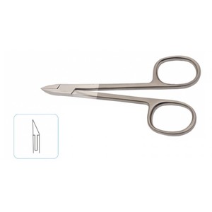 Fine Point Right-Handed Durable Stainless Steel Ingrown <b>Nail</b> Nipper Cuticle Scissors Tissue Nipper 4 Inch <b>Nail</b> Clipper Manicure - Product Image 2