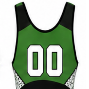 Men Green Black Sublimated Wrestling Singlet Polyester Lightweight <b>Athletic</b> Wrestling Uniform Sportswear Training Performance - Product Image 5