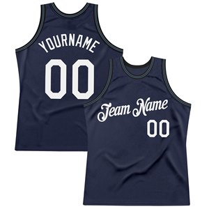 Camiseta de baloncesto azul marino personalizada, estampado sublimado, malla transpirable, unisex, para adultos, nombre del equipo, número personalizado - Product Image 4
