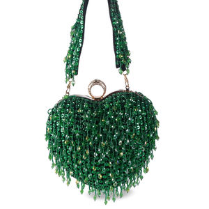 Bolso de mano nupcial indio hecho a mano con cadenas para fiesta de bodas, elegante cartera de noche con cuentas para mujer, calidad de exportación - Product Image 1