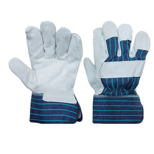Guantes de Trabajo de Cuero Vacuno de Primera Calidad, Resistentes, para Uso Industrial, Construcción, Jardinería, Guantes de Seguridad para Hombre - Product Image 1