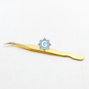 Pinzas de Acero Inoxidable de Alta Calidad y Duraderas con Punta Curva para Extensión de Pestañas Postizas - Product Image 4