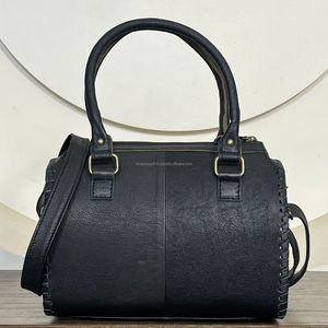 Bolsos de lona Speedy hechos a mano con cuero de vaca con pelo, estilo occidental con concho turquesa, bolso de hombro de viaje para mujer - Product Image 6