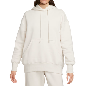Sweat à capuche oversize pour femmes grandes tailles, manches longues, uni, polaire, décontracté, logo personnalisé, automne-hiver, vente en gros, gratuit - Product Image 5