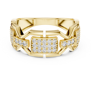 TRENDY CUT LAB GROWN DIAMOND <b>RING</b> <b>SET</b> 18KT SOLID WHITE <b>Gold</b> RHODIUM PLATED LUXURY Engagement Wedding GIFTING DAILY OFFICE USE - Product Image 6