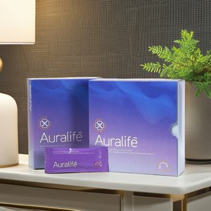 Suplemento Auralife para el Equilibrio de la Mente y el Cuerpo, Fórmula Diaria para el Calma, Gestión del Estrés y Preparación del Sueño - Product Image 1
