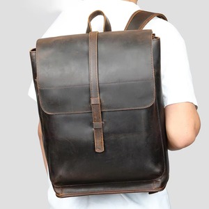 Mochila de Cuero Impermeable de Alta Calidad, Estilo Vintage, Antirrobo, para Portátil, de Cuero Genuino, LBP-0454 - Product Image 2