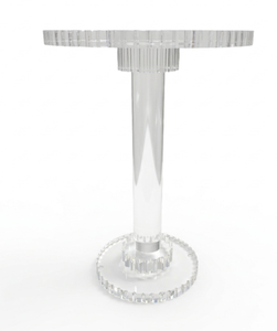 Mesa de Centro Redonda de Acrílico Transparente, Mesa Auxiliar Moderna y Contemporánea, Fácil de Limpiar, Muebles para Sala de Estar y Hotel - Product Image 2