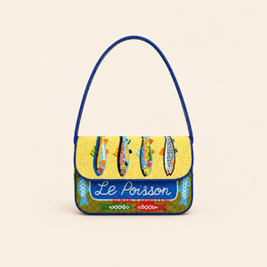 Bolsos de hombro con cuentas hechos a mano, personalizados, con diseño de pez, los más vendidos para mujer, bolso personalizado de moda. - Product Image 6