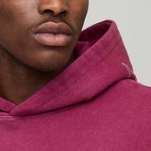 Sweat à capuche en coton épais avec strass et design en cristal scintillant, logo brodé personnalisé, respirant, mode hiver - Product Image 5