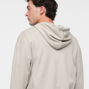 Personalized Men's Waffle Knit <b>Thermal</b> <b>Hoodie</b> Polyester Cotton Casual Style Long Sleeve Top With Textured Fabric With Cuffs Fit - Product Image 6