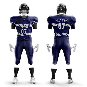 Uniformes de Fútbol Americano Personalizados para Hombre, 100% Poliéster, Absorbentes de Humedad, con Estampado por Sublimación y Cierre con Cordón - Product Image 1