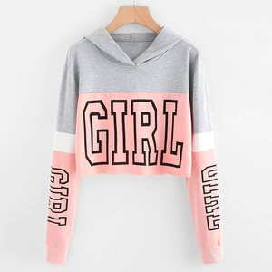 Haut court promotionnel 2026 pour femme, couleur unie classique, doux, respirant, à prix très abordables, sweats à capuche décontractés - Product Image 3