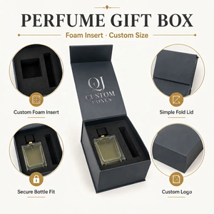 Emballages en carton de luxe sur mesure pour montres, parfums, cosmétiques, soins de la peau, boîtes cadeaux rigides avec couvercle amovible blanc - Product Image 3
