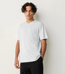 Camiseta de Manga Corta para Hombre, Cuello en V, 260 g/m², 100% Algodón, Ecológica, de Secado Rápido y Transpirable, Impresión Personalizada al por Mayor, OEM - Product Image 4