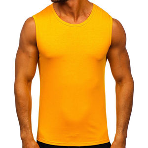 Camisetas sin Mangas para Hombre, Ropa Personalizada, Fitness, Moda Masculina, Camisetas sin Mangas Amarillas Personalizadas, Camisetas sin Mangas de Primera Calidad para Hombre - Product Image 2