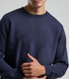 เสื้อสเวตเชิ้ตคอกลมโอเวอร์ไซส์ผ้าคอตตอนหนานุ่ม พิมพ์ลายตามสั่ง OEM สำหรับผู้ชาย เสื้อฮู้ดลำลองสไตล์สตรีทสปอร์ตสำหรับผู้ชาย - Product Image 6