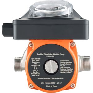 Pompa di Circolazione Acqua Calda Ultra-Silenziosa in Acciaio Inossidabile da 100W per Ricircolo - Product Image 1