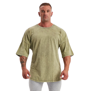 Custom Design <b>Acid</b> Wash Oversized T-Shirts Screen Printed 100% Organic Cotton Quick Dry <b>Drop</b> Shoulder Style <b>Acid</b> Wash T-shirt - Product Image 1