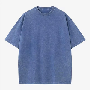 Camiseta de Manga Corta con Cuello Redondo para Hombre, Color Sólido, Corte Holgado, Estilo Casual Urbano, Diseño Personalizado, Tejido de Punto Ecológico 100% - Product Image 3