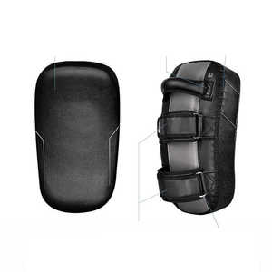 Custom PU Leather Muay Thai <b>Kick</b> Pads Boxing Training Focus Pads MMA Karate Taekwondo <b>Shield</b> Punching Kicking Target - Product Image 4
