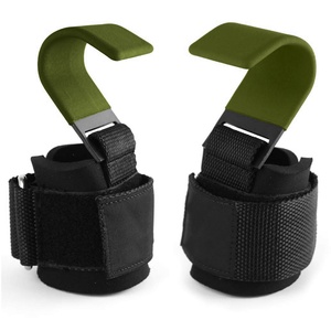 Correas de Soporte para Muñeca y Ganchos Ajustables para Levantamiento de Pesas - Envolturas de Cuero Unisex con Elasticidad Moderada - Product Image 1